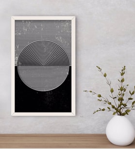 BK Home Modern Art Dekoratif Ahşap Beyaz Çerçeveli Tablo-4