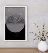 BK Home Modern Art Dekoratif Ahşap Beyaz Çerçeveli Tablo-4