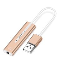 Powermaster 7.1 Type-C Ses Kartı Usb 2.0 3.5mm Kulaklık Girişi Usb Girişini 3.5mm Jack Girişine Çevirici Dönüştürücü