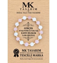 GERÇEK AYTAŞI PEMBE KUVARS BİLEKLİK MK.7000.864- RAHATLIK-DİNGİNLİK-ENERJİ- STRES BİLEKLİĞİ- RENKLERİ BOYA DEĞİLDİR -KENDİ RENGİDİR