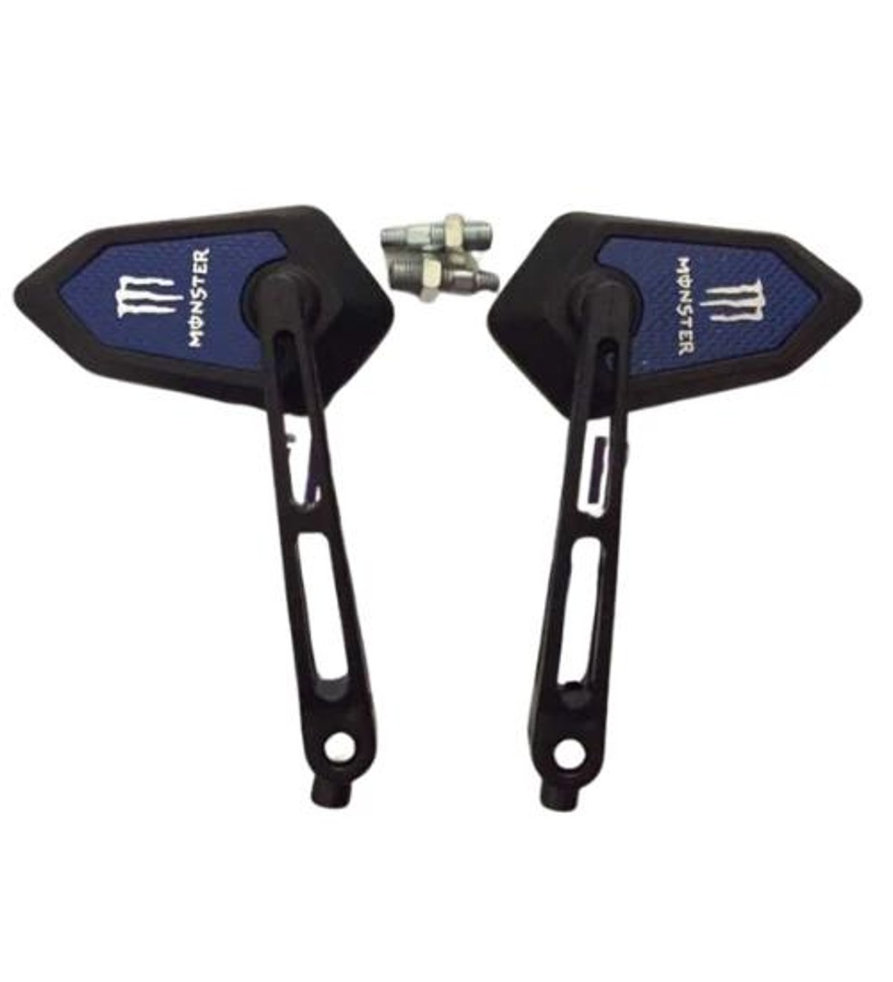 ZX 8 - 10 mm Motosiklet Ayna Ayarlı Vidalı Mavi