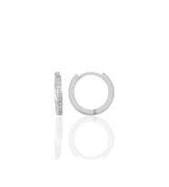 Söğütlü Silver Gümüş rodyumlu  14 mm yeni tamtur halka küpe