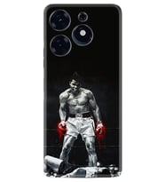 Tecno Spark 10 Pro Kılıf Resimli Desenli Baskılı Silikon Muhammed Ali 1369