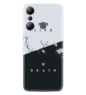 Infınix Hot 20i Kılıf Resimli Desenli Baskılı Silikon Life and Death 1339