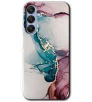 Galaxy A55 Kılıf HD Desen Baskılı Kılıf - Liquid Mermer