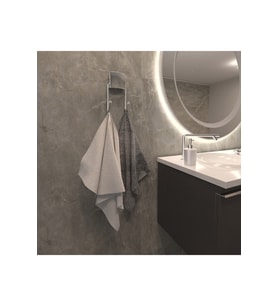 Decorev DC4772 Dekoratif Yapıştırmalı Banyo Mutfak Metal Askı KromVidasız Montaj