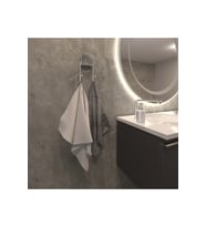 Decorev DC4772 Dekoratif Yapıştırmalı Banyo Mutfak Metal Askı KromVidasız Montaj