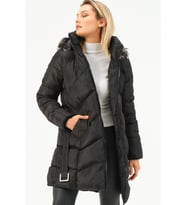Z6768 DEWBERRY BAYAN KABAN-SİYAH