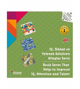 LEVEL-1 8+ Yaş / IQ, Dikkat ve Yetenek Geliştiren Kitaplar Serisi (Yeşil)