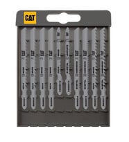 CAT DA06902 10 Parça Profesyonel Ahşap Hassas/Kaba/Düz/Kavisli Kesim Dekupaj Testere Ucu