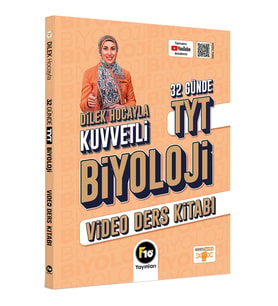 Dilek Hocayla 32 Günde TYT Biyoloji Video Ders Kitabı F10 Yayınları