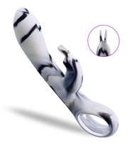 ZERA Tutma Aparatlı Klitoris ve G-Spot Uyarıcı 2 in 1 Rabbit Vibratör