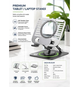 İsme Özel Yüksek Kalite Tablet Tutucu Stand