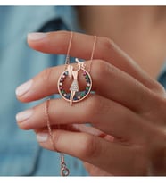 Saklı Takı 925 Ayar Gümüş Anne Bebek Kolyesi