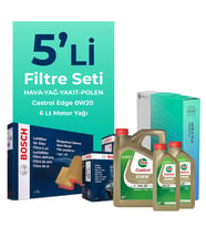 Bosch Mercedes E220 Dizel Filtre Bakım Seti Castrol Motor Yağlı (2023-2025) 5 Li