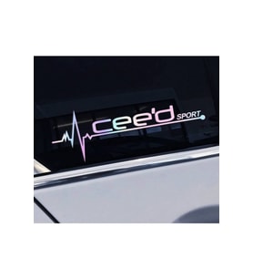 Ceeds Yan Cam Sticker Oto Kapı 20 Cm X 7 Cm Hologram c55