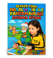 Sevilen Türk Masal ve Hikaye Kahramanları Boyama Kitabı