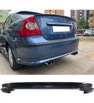 Ford Focus 2 Sedan Arka Ek Difüzör Siyah Plastik 2004 2005 2006 2007 2008 Arka-difizör-bodykit-ek