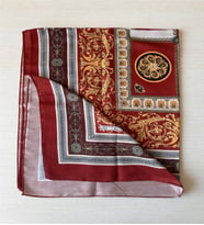Ladycoco Soft Pamuklu Daire Desenli Şal (Kiremit-Krem)