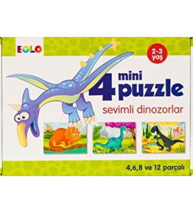 Mini Puzzle-Sevimli Dinozorlar
