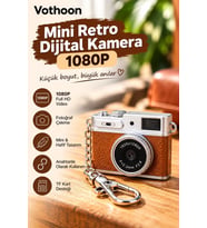 Mini Retro Dijital Kamera 1080p Full Hd Fotoğraf & Video Çekimi Lcd Ekran Mini Kamera Tf Kart Destekli