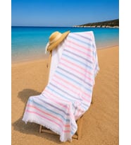 %100 Pamuk 90x170 cm Renkli Unisex Plaj Havlusu Baveno