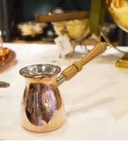 BAKIR CEZVE MODERN DÜZ MODEL 2 KİŞİLİK