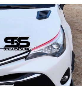 Toyota Auris Uyumlu Piano Black Kaput Üstü Havalandırma Izgarası