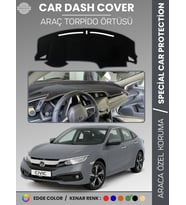 HONDA CIVIC (FC5 2015-2022) Torpido Örtüsü Torpido Koruma Tam Uyum Çatlamayı Önler Kolay Montaj