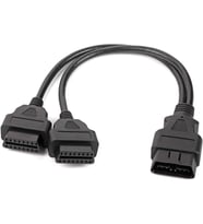 Uzatma Kablosu, Araba 16 Pin OBD2 OBDII Erkek - Çift Dişi Y-Splitter Adaptör Uzatma Kablosu OBD-II Teşhis Aracı Motor Sistemi Teşhis Araçları