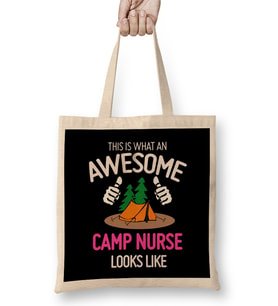 What An Awesome Camp Nurse Looks Like Bez Çanta Uzun Saplı
