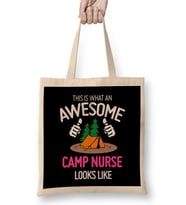What An Awesome Camp Nurse Looks Like Bez Çanta Uzun Saplı