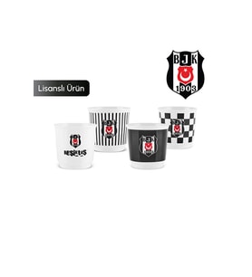 x Beşiktaş Lisanslı 4 Kişilik Espresso Seti 90 ml
