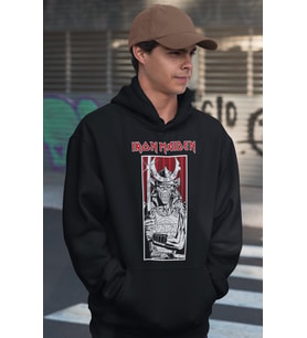 Ironmaiden Rock Metal Baskılı Unisex Oversize Müzik Grubu Hoodie