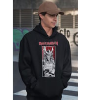 Ironmaiden Rock Metal Baskılı Unisex Oversize Müzik Grubu Hoodie