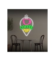 COFFEE POINT Yazılı ve Şekilli Neon Tabela