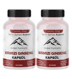 Ümmü Sina Kırmızı Ginseng Kapsül 15li - 2 Kutu