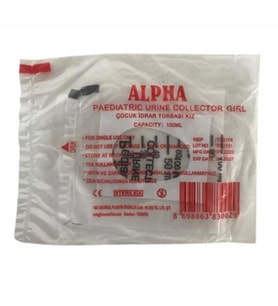 Alpha Kız Bebek İdrar Torbası 100'lü