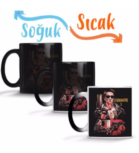Terminator Sihirli Kupa Bardak Porselen
