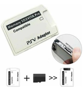 SONY PS Vita Sd2vita Adaptör Versiyon 6 Memory SD2VITA PRO PSV Adaptor Mikro SD Çevirici Henkaku (Beyaz)