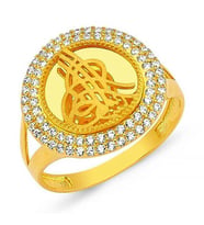 Tuğra Gold  925 Ayar Gümüş Kadın Yüzük