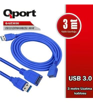 Qport Q-Uz3050 Usb 30 Usb Uzatma Kablosu 5 Mt