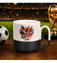 BK Gift Mısır Taraftar Temalı 2026 Dünya Kupası Tasarımlı Siyah Joyful Kupa Bardak