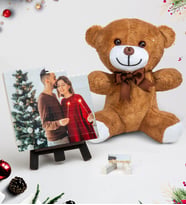 Yılbaşına Özel Fotoğraflı Lego Blok Puzzle Ve Peluş Ayıcık