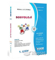 Egem Eğitim Yayınları AÖF 1. Sınıf Sosyoloji Güz Dönemi 1. Yarıyıl Konu Anlatımlı Soru Bankası (Çok Renkli)