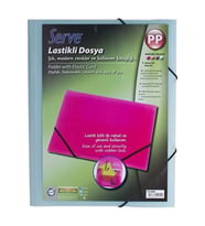 Serve Lastikli Dosya Mavi A4