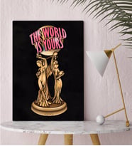 BK Gift The World Is Yours Tasarımlı Kanvas Tablo-2