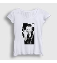 Presmono Kadın Beyaz Flip Miley Cyrus T-Shirt 400313tt (Beyaz)