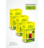 ES Tea Karadeniz Çay 1 Kg x 3 Adet