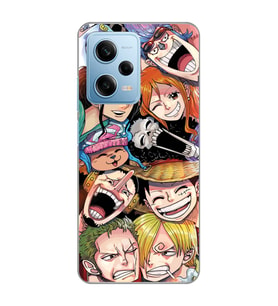 Redmi Note 12 Pro 5G Uyumlu One Piece Tasarımlı Şeffaf Telefon Kılıfı